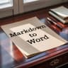 Markdown to Word Logo